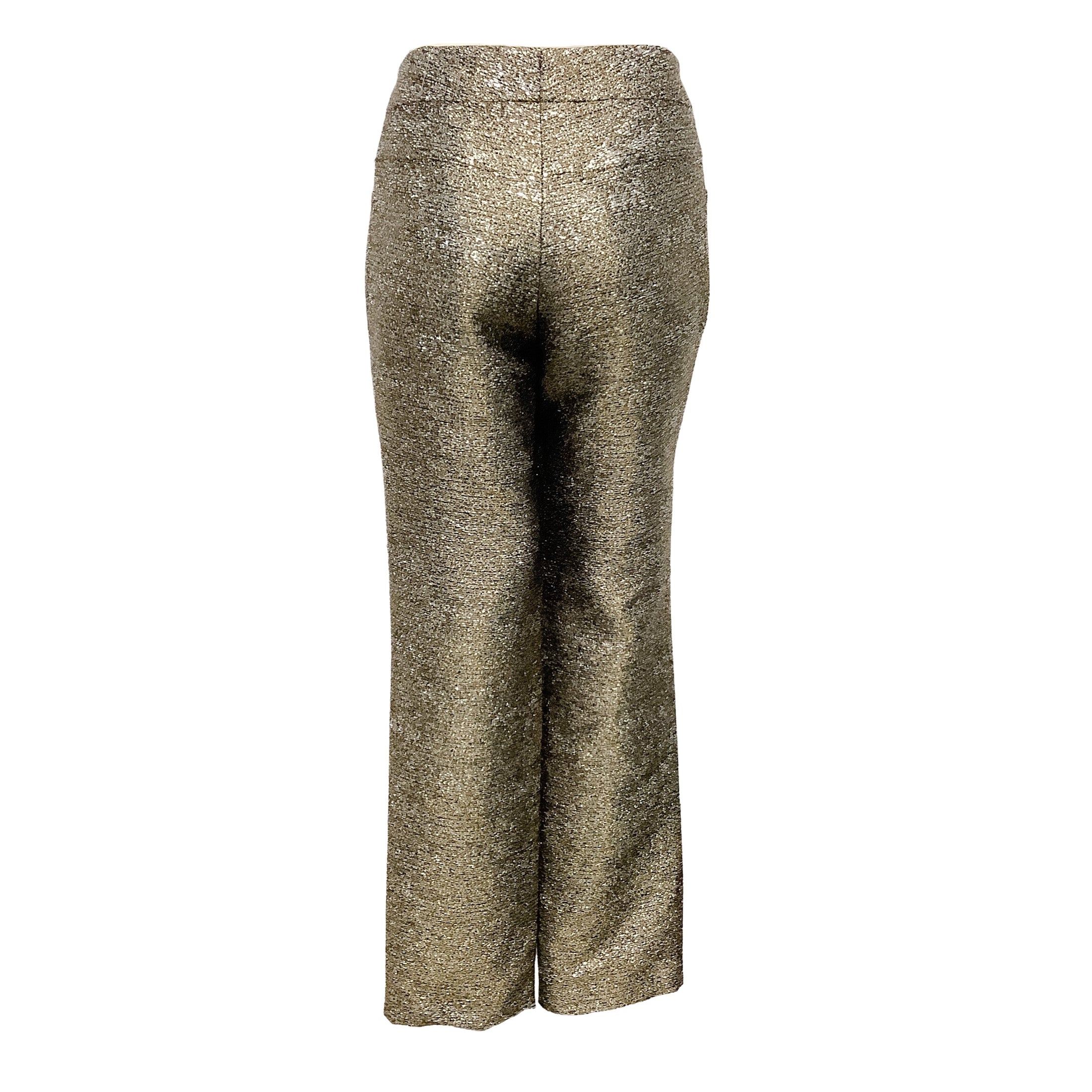 Chanel Silver / Gold Lurex Pants