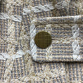 Load image into Gallery viewer, Chanel Tan Spring 2001 Tweed Epaulet Vest
