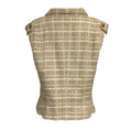 Load image into Gallery viewer, Chanel Tan Spring 2001 Tweed Epaulet Vest
