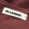 Load image into Gallery viewer, Jil Sander Burgundy Short Sleeved Cotton and Silk Dress
