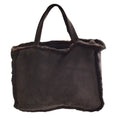 Load image into Gallery viewer, Chanel Vintage Brown Shearling Wool Tote
