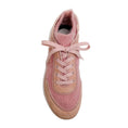 Load image into Gallery viewer, Chanel Pink Suede Calfskin Stretch Fabric CC Sneakers

