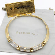 Goossens Paris Gilded Bronze and Rock Crystal Princie Necklace