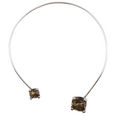 Load image into Gallery viewer, Goossens Paris White Gold and Smokey Quartz Necklace
