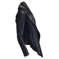 Load image into Gallery viewer, KaufmanFranco Black Open Front Calf Hair Jacket in Onyx
