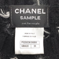 Load image into Gallery viewer, Chanel Black and White Sweater Style Short Casual Dress
