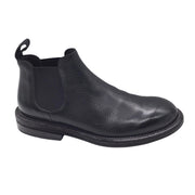 Marsell Black Pull-On Leather Ankle Boots