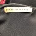 Load image into Gallery viewer, Christopher Kane Black / Pink Snake Print Zipper Detail Sleeveless Crepe Dress
