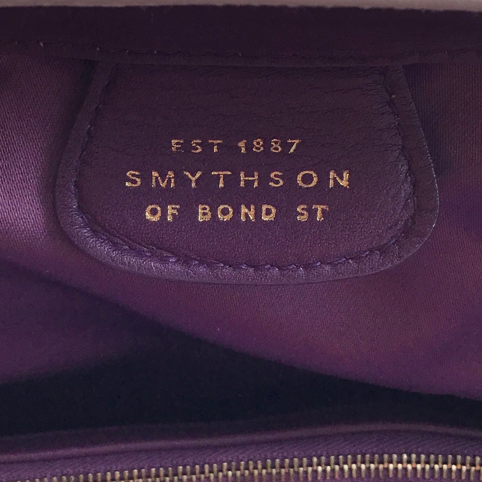 Smythson Quilted Framed Ivory Leather Satchel