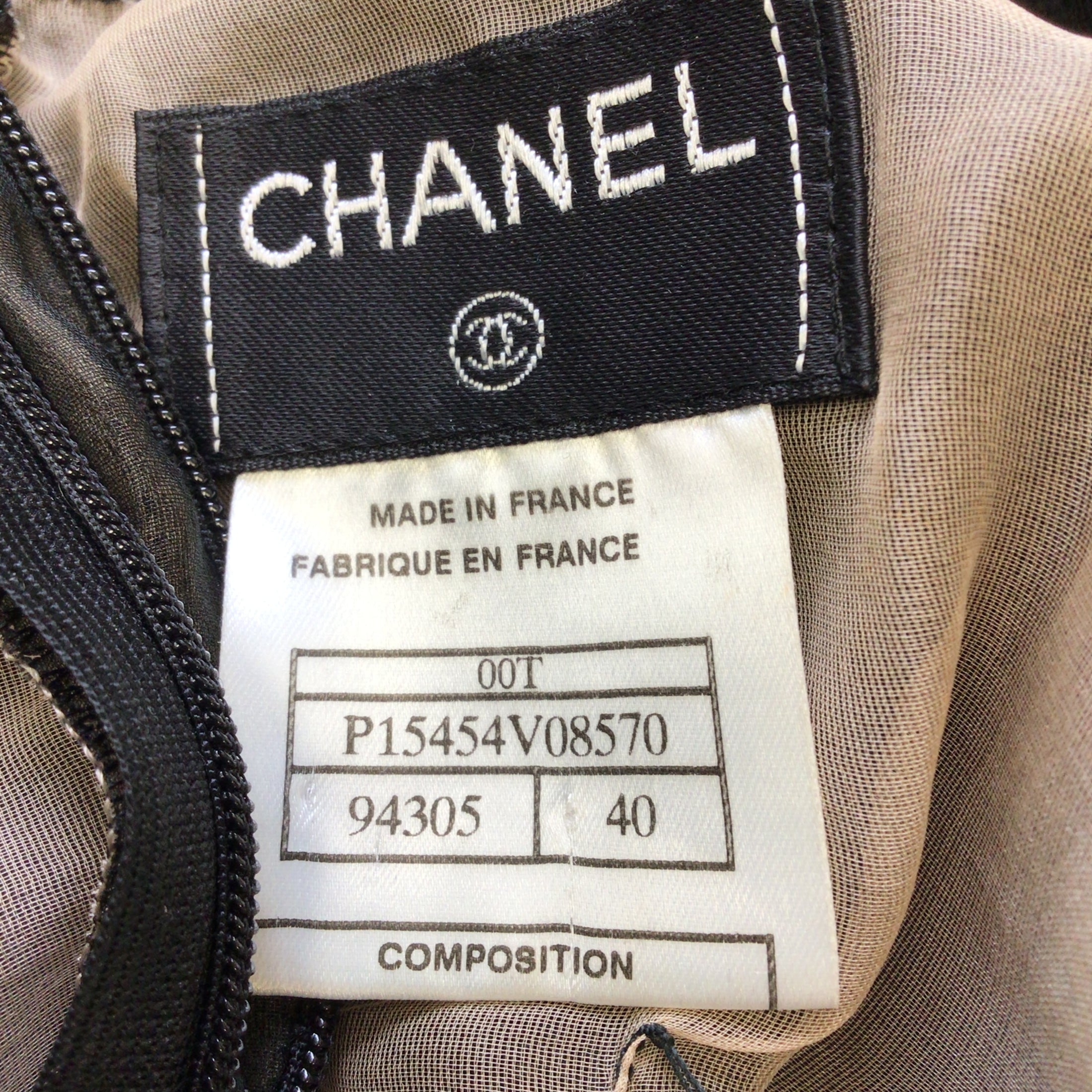 Chanel Black Vintage 2000 Lace Dress and Bolero Two-Piece Set