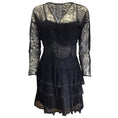 Load image into Gallery viewer, Chanel Black Vintage 2000 Lace Dress and Bolero Two-Piece Set
