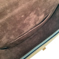Load image into Gallery viewer, Victoria Beckham Navy Blue / Brown Leather Half Moon Shoulder Bag
