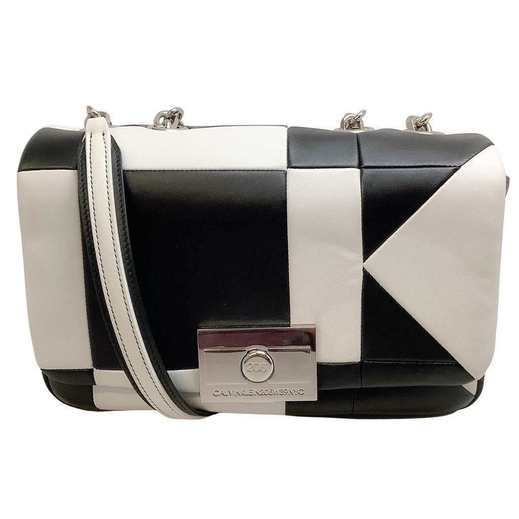 Calvin Klein 205W39NYC Black / White Billie Flap Bag – Roundabout