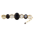 Load image into Gallery viewer, Bounkit Smokey Quartz and Crystal Bracelet
