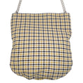 Load image into Gallery viewer, Victoria Beckham Black / Yellow Houndstooth Shoulder Bag With Chain Strap
