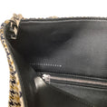 Load image into Gallery viewer, Victoria Beckham Black / Yellow Houndstooth Shoulder Bag With Chain Strap
