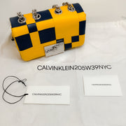 Calvin Klein 205W39NYC Navy / Yellow Billie Flap Bag