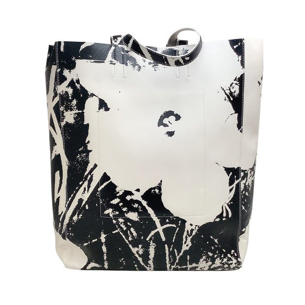 Calvin Klein 205W39NYC Andy Warhol Black / White Flower Print Tote
