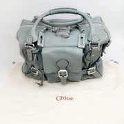 Chloe Green Leather Large Paddington Bag