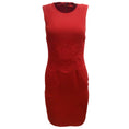 Load image into Gallery viewer, Dolce & Gabbana Red Lace Trimmed Sleeveless Crepe Mini Formal Dress
