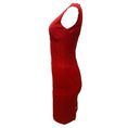 Load image into Gallery viewer, Dolce & Gabbana Red Lace Trimmed Sleeveless Crepe Mini Formal Dress

