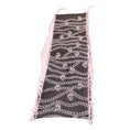 Load image into Gallery viewer, Alexander McQueen Pink / Silver / Grey Skull Print Fringed Scarf/Wrap
