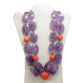 Load image into Gallery viewer, Siman Tu Amethyst Double Strand Necklace
