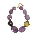 Load image into Gallery viewer, iRADJ Moini Amethyst and Citron Chunky Necklace
