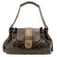 Load image into Gallery viewer, Chanel Brown Leather Quilted Bindi Shoulder Bag with Stingray Flap
