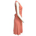 Load image into Gallery viewer, Altuzarra Peach Belted Pleated Ruffle Sleeveless Cocktail Dress
