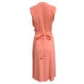 Load image into Gallery viewer, Altuzarra Peach Belted Pleated Ruffle Sleeveless Cocktail Dress
