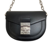 MCM Black Leather Mini Patricia Crossbody Bag / Belt Bag