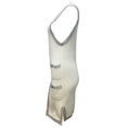 Load image into Gallery viewer, Chanel White Silk Trim Deep V-neck Knit Long Vest
