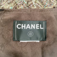Load image into Gallery viewer, Chanel Brown / Green Tweed Jacket with Sheer Sleeves
