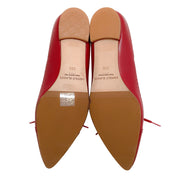 Manolo Blahnik Red / White Leather Vintage Flats