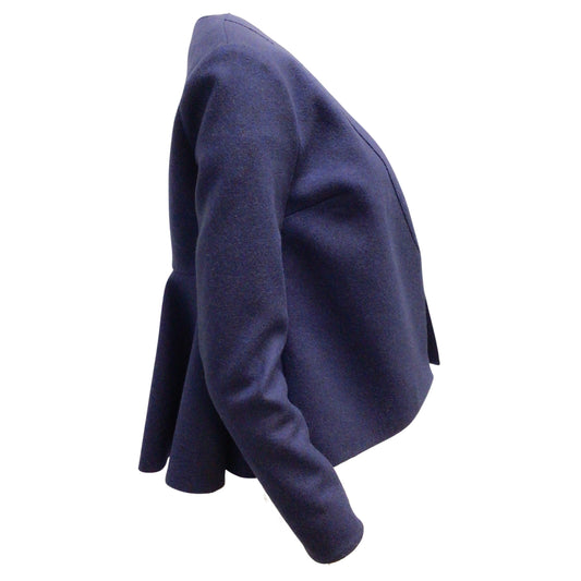 Roksanda Ilincic Blue Open Front Wool Blazer