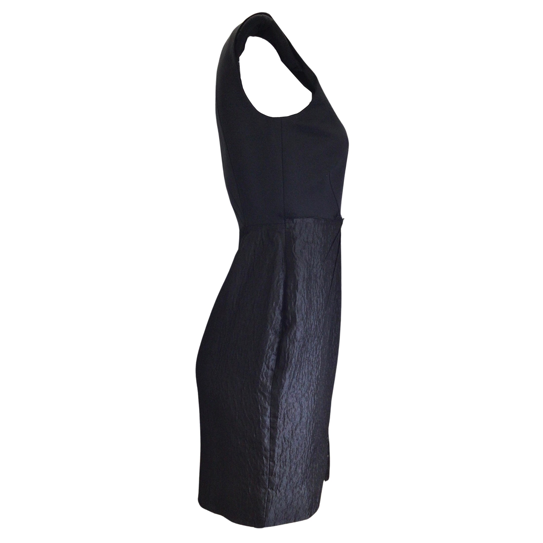 Roksanda Ilincic Black Sleeveless Full Front Zip Pure Silk Dress