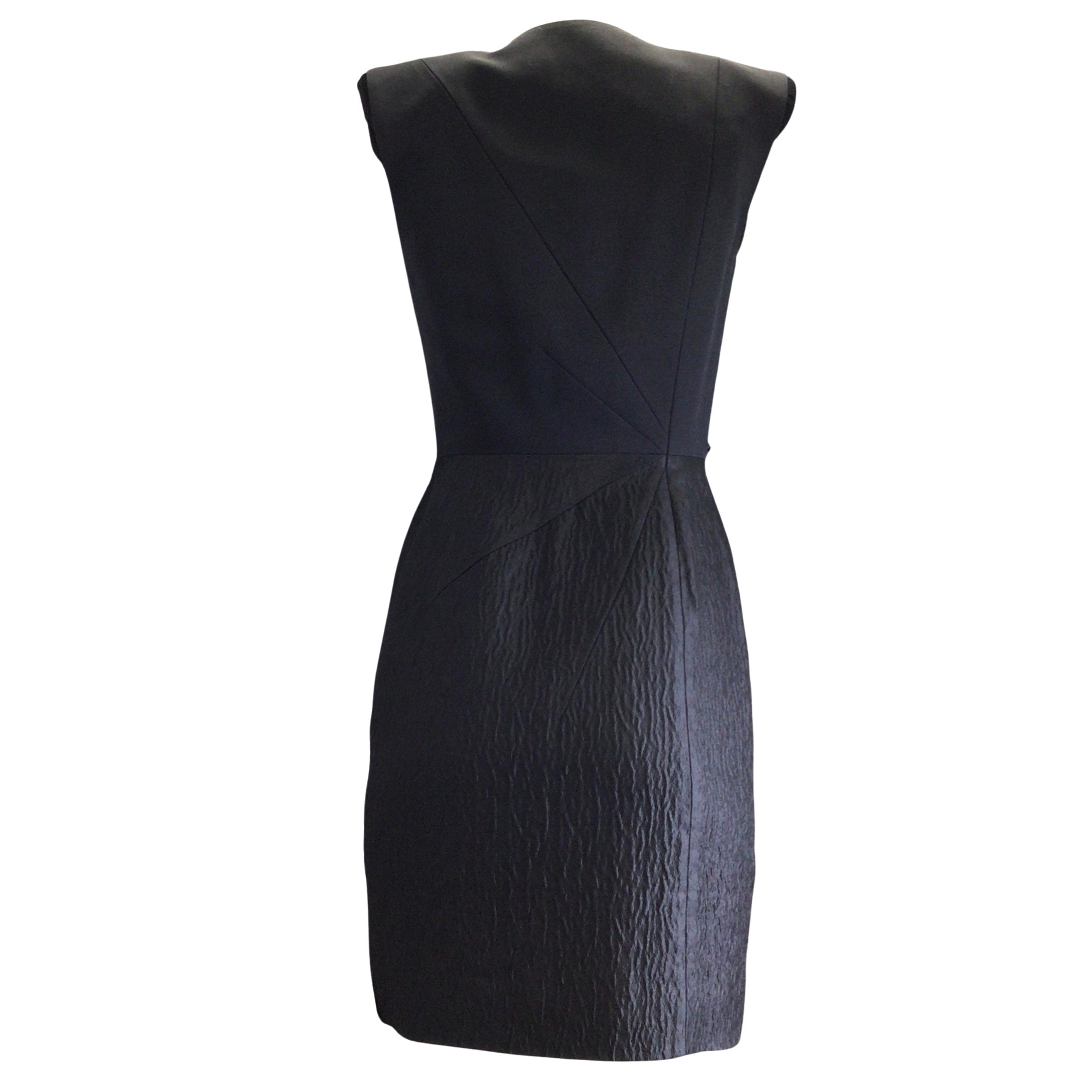 Roksanda Ilincic Black Sleeveless Full Front Zip Pure Silk Dress