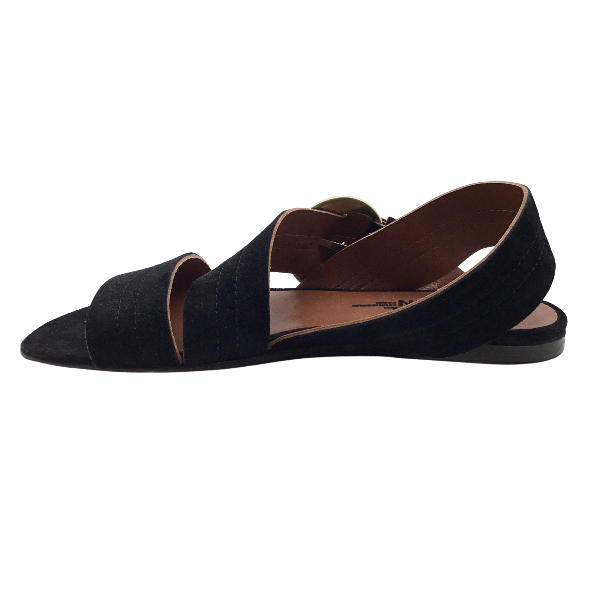 Michel Vivien Black Suede Traver Sandals