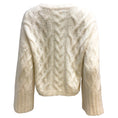 Load image into Gallery viewer, Brunello Cucinelli Cable Knit Wide Sleeved Cashmere Ivory Sweater
