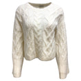 Load image into Gallery viewer, Brunello Cucinelli Cable Knit Wide Sleeved Cashmere Ivory Sweater
