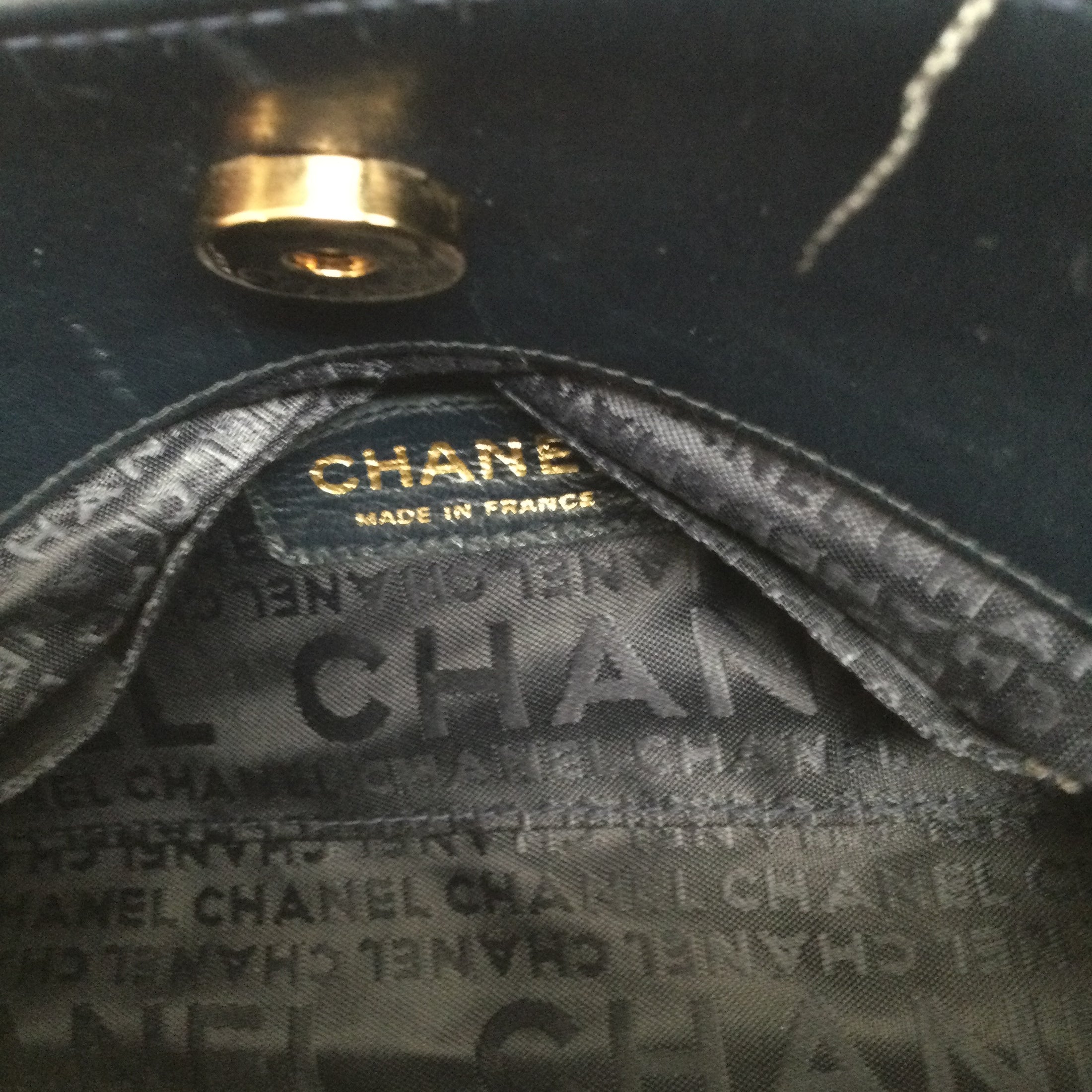 Chanel 2005 Paris / Tokyo Blue Tweed Shoulder Bag