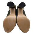Load image into Gallery viewer, Casadei Camoscio Army Green Suede Sandals
