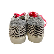 Golden Goose Deluxe Brand Zebra Pony / Glitter Hi Star Sneakers