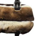 Load image into Gallery viewer, Suarez Brown & Ivory Rabbit Fur Satchel

