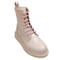Load image into Gallery viewer, Alexander McQueen Tea Rose Pink Lace Up Booties with Rubber Soles
