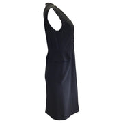 Altuzarra Black Topi Lace-up Detail Peplum Dress