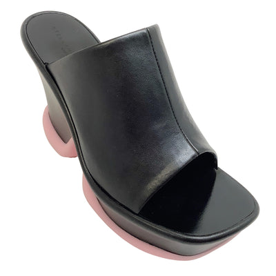 Stella McCartney Black / Pink Shroom Platform Sandals