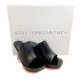 Load image into Gallery viewer, Stella McCartney Black / Pink Shroom Platform Sandals
