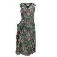 Load image into Gallery viewer, Marni Pink / Green Multi Abstract Sleeveless with Tie Cocktail Dress
